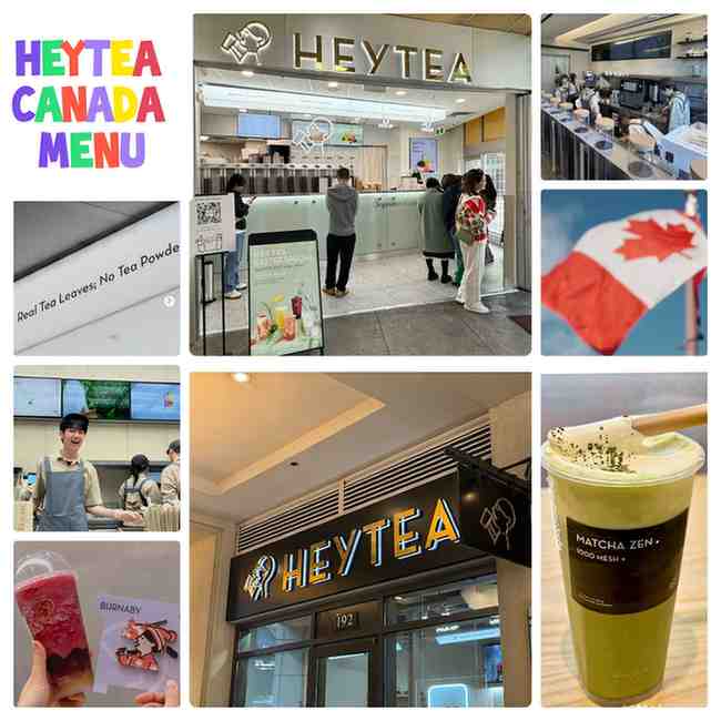 HEYTEA Canada Menu Prices